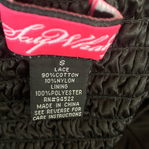 SAY WHAT? Black Lace Bustier Size Small - Picture 3 of 3